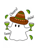 Margarita Loving Ghost Vinyl Waterproof Sticker